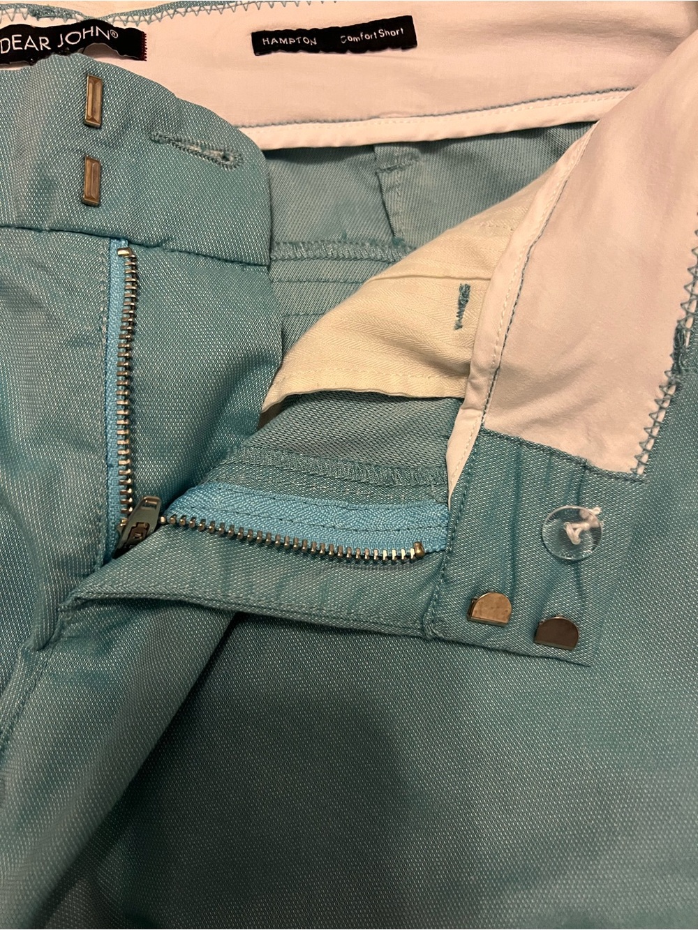 Dear John Teal Casual High-Waist Shorts THE BEST SHORTS EVER!!! Sz 12 fit like10 - Picture 5 of 7